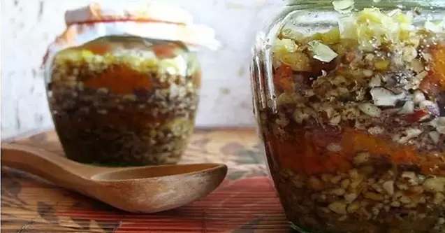 خليط الجوز مع العسل للفاعلية